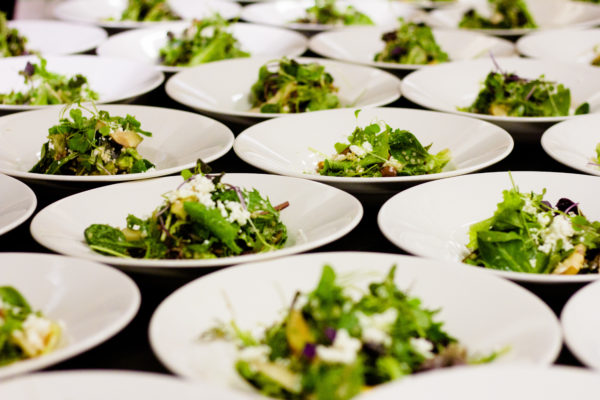 The vegan-friendly appetizers are ready to be served to guests!